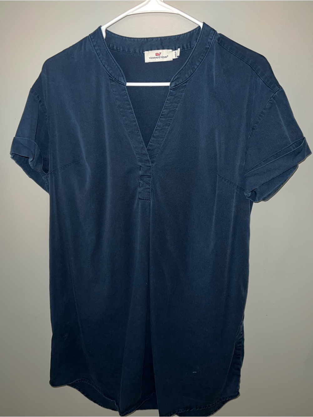 Vineyard Vines Navy Blue Popover Shirt Size XS